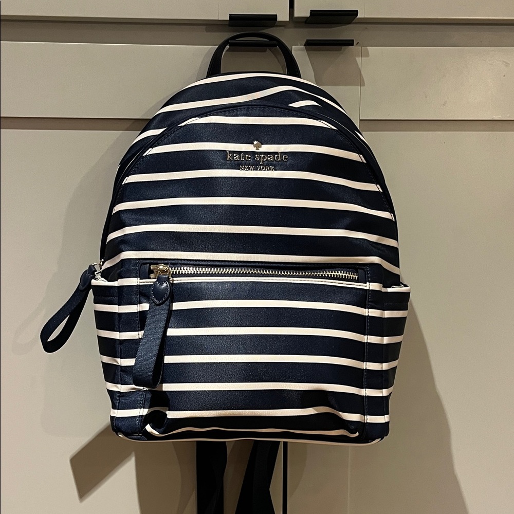 Kate Spade Backpack in Navy and White Stripes
